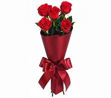 Букет 5 Красных роз Эдлесс Лав в Свече