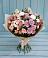 Букет цветов из: Хризантемы, Розы и Альстромерии в Свече