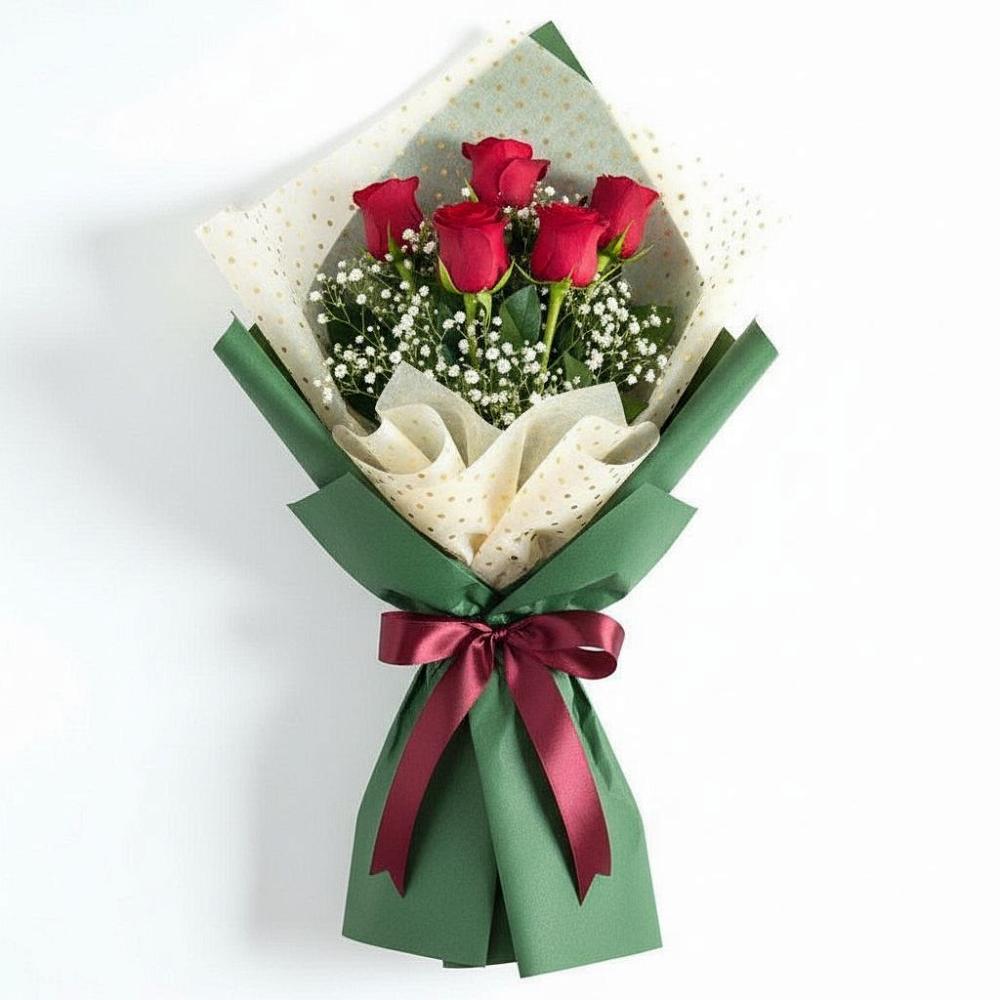 Букет цветов из: Розы в Свече