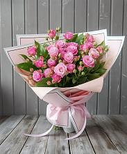 Букет Розовый кустик #REPLACE_PRED# Свече