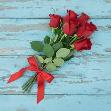 Букет Красные розы в Свече
