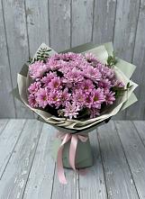 Букет цветов из:  Хризантемы в Свече