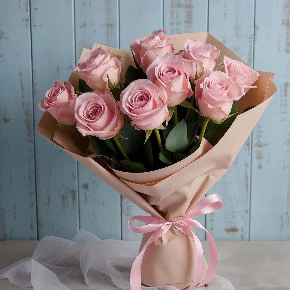 Букет цветов из: Розы в Свече