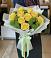 Букет цветов из: Хризантемы и Розы в Свече