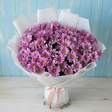 Букет цветов из:  Хризантемы в Свече