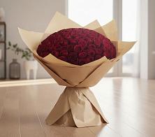 Букет 101 Красная роза в Свече