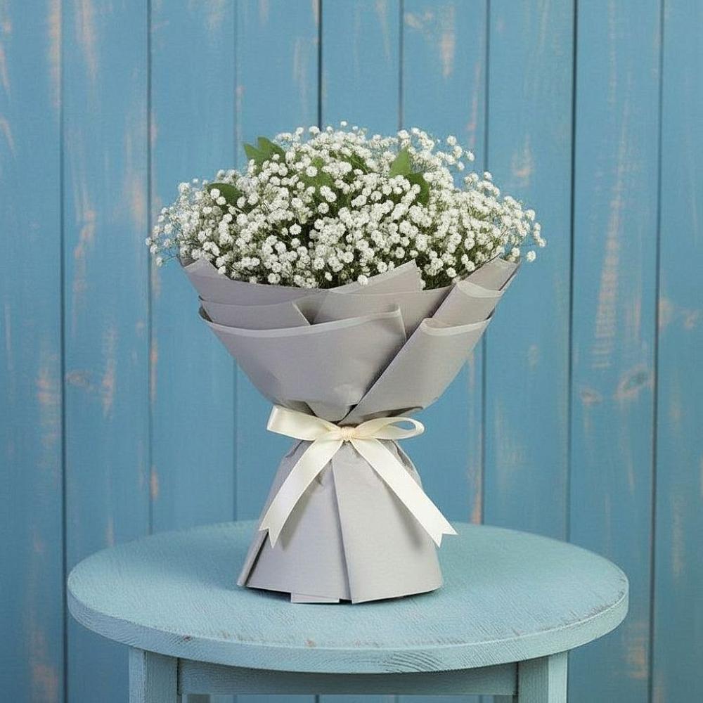 Букет цветов из: Гипсофила в Свече