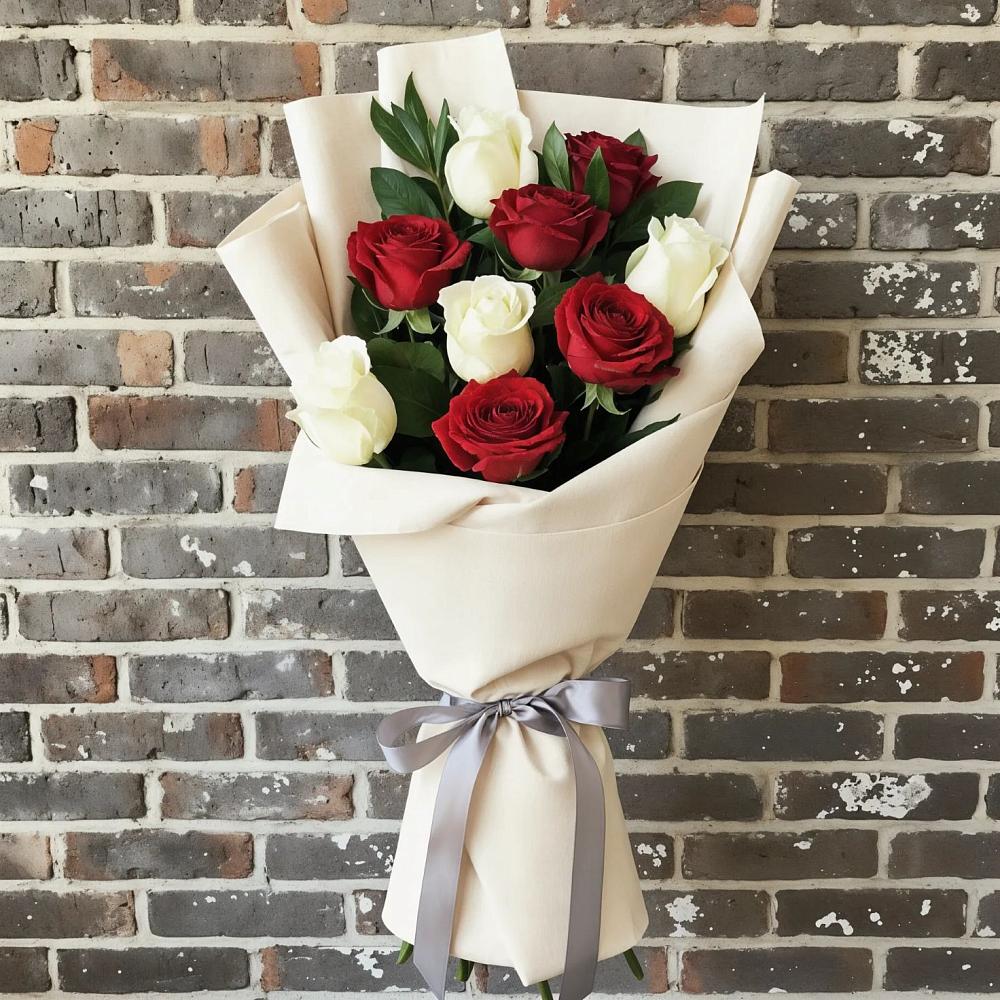 Букет цветов из: Розы в Свече