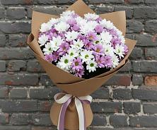 Букет цветов из:  Хризантемы в Свече