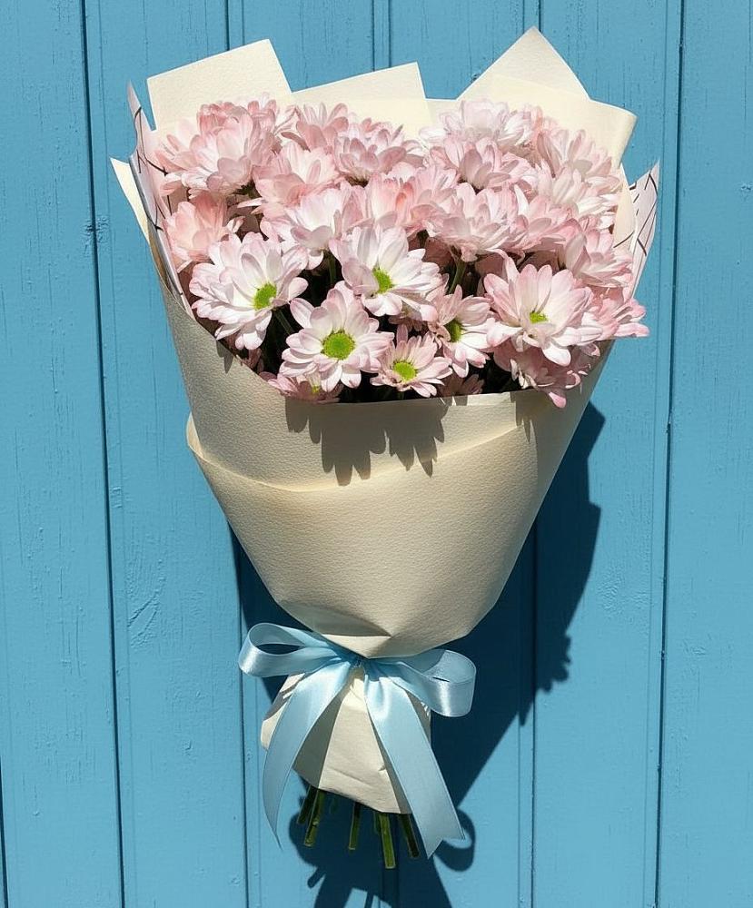 Букет цветов из: Хризантемы в Свече