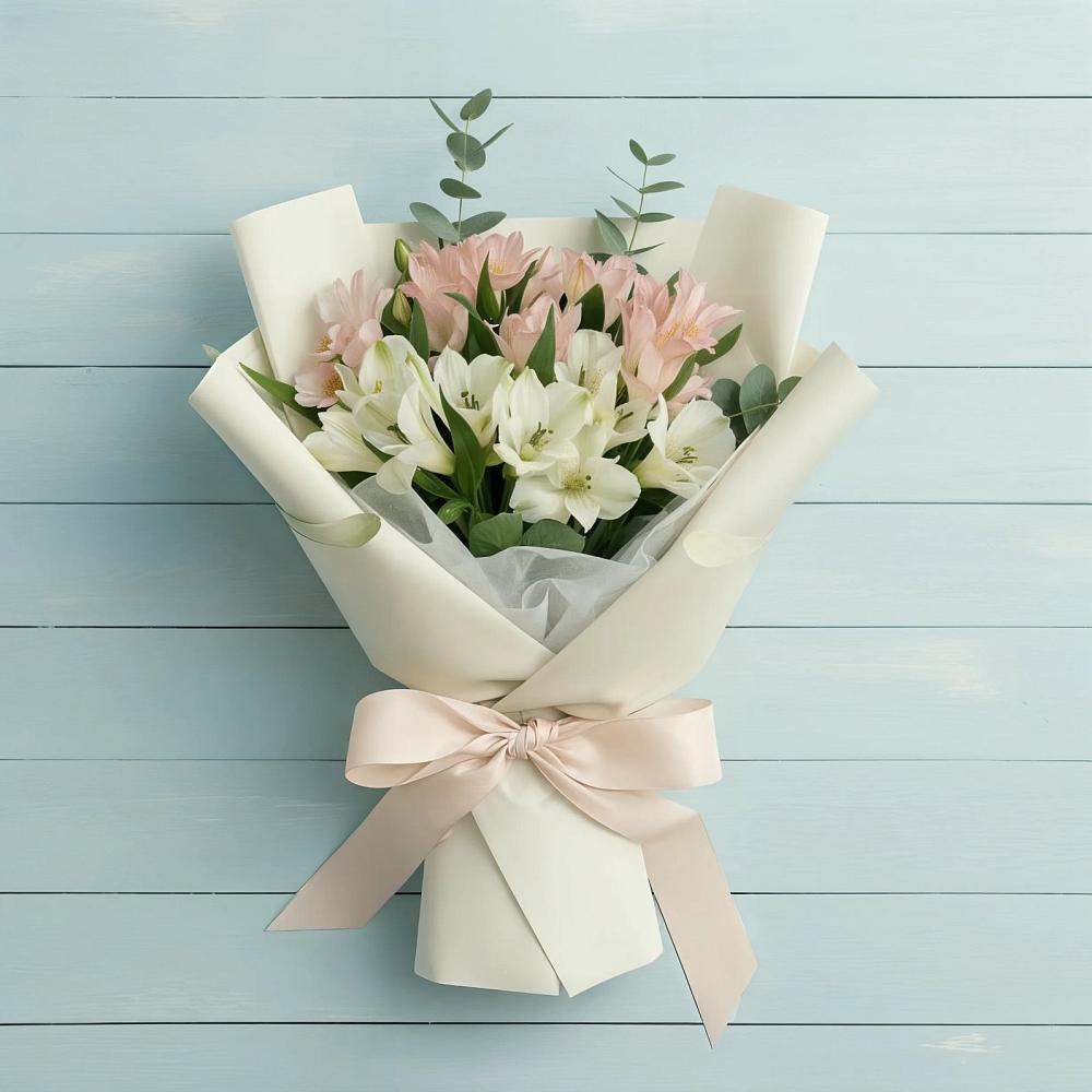 Букет цветов из: Альстромерии в Свече