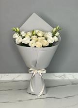 Букет цветов из:  Розы и Лизиантусы #REPLACE_PRED# Свече